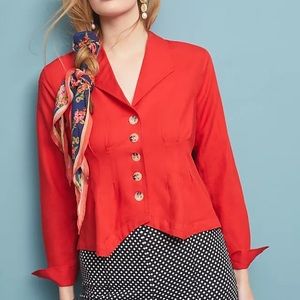 NEW ANTHROPOLOGIE Maeve Delia Tailored Blouse